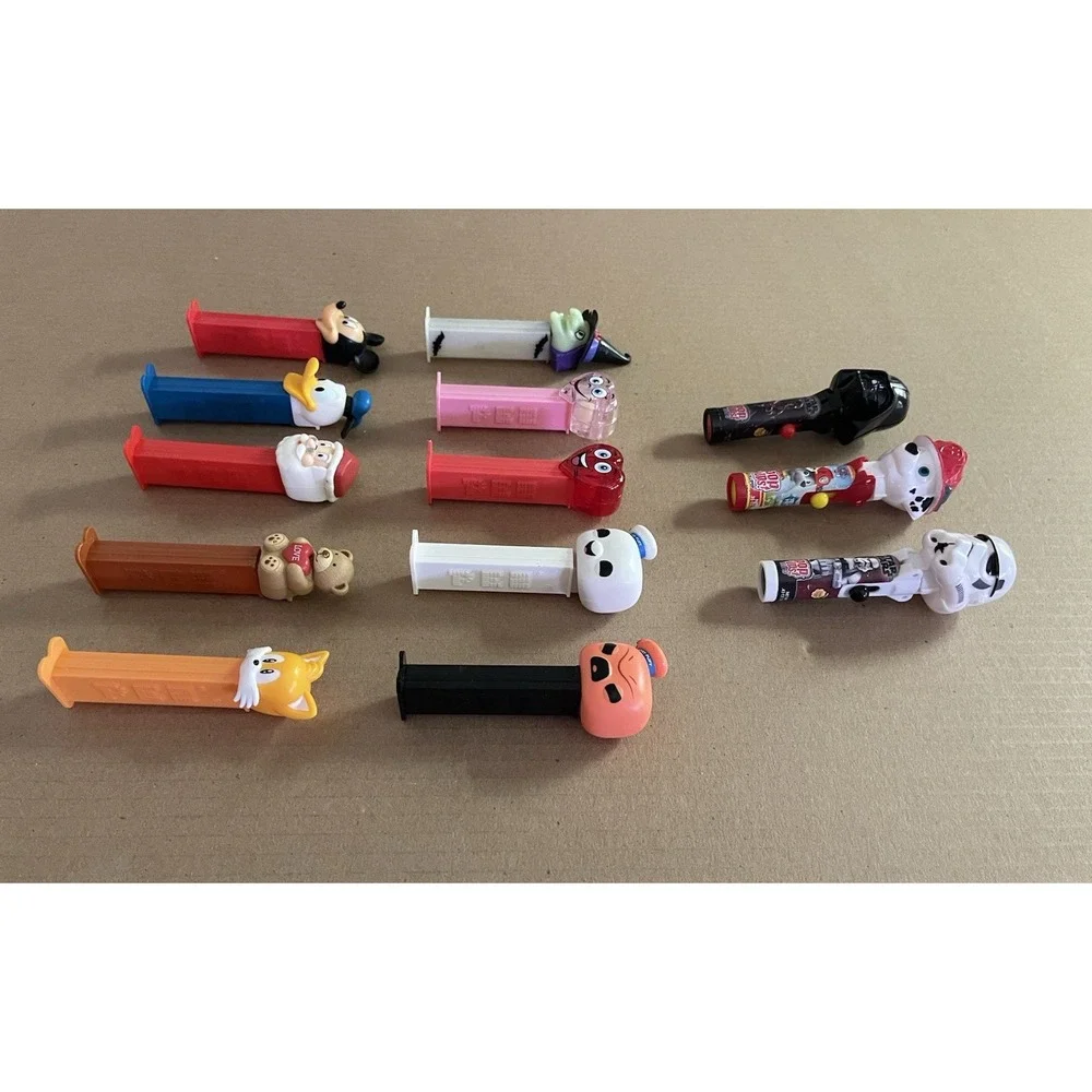 Lot of 13 PEZ Dispensers & Pop Ups-Disney, Star Wars, Holiday,‎ Ghostbusters